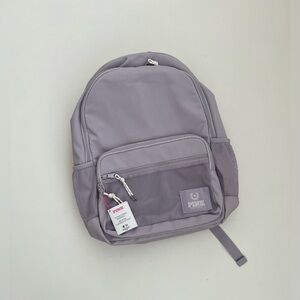 Pink Classic Canvas Backpack In Light Purple/Spring Violet Color.